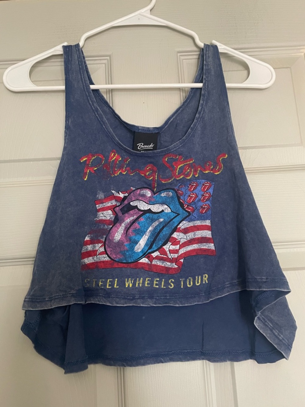 Bravado graphic Rolling Stones Crop Tank